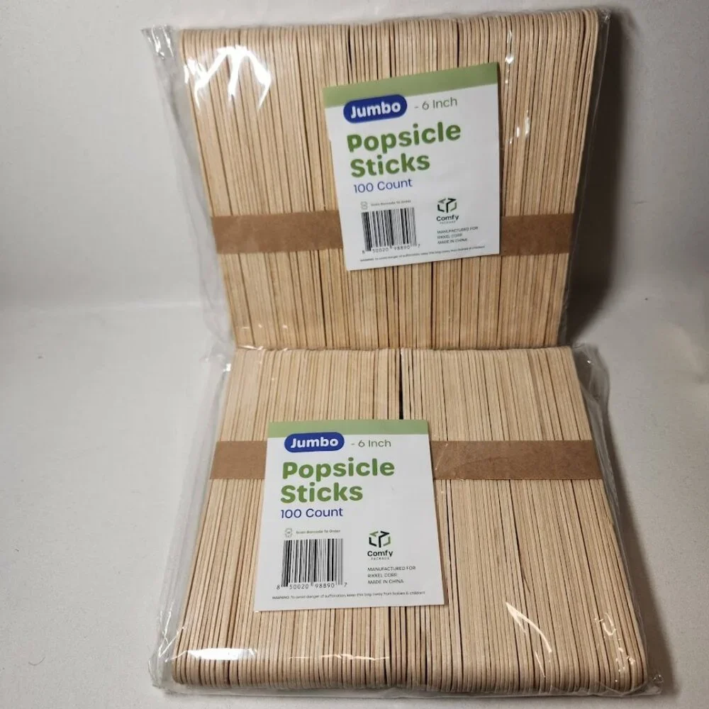 200 Count Jumbo Popsicle Sticks 6